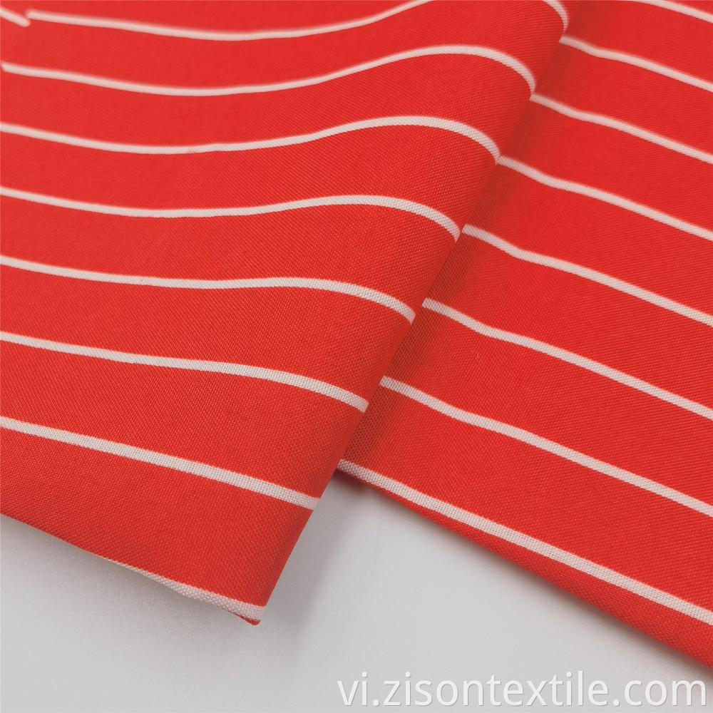 Customized Dyed Stripes Polyester Pongee Fabrics